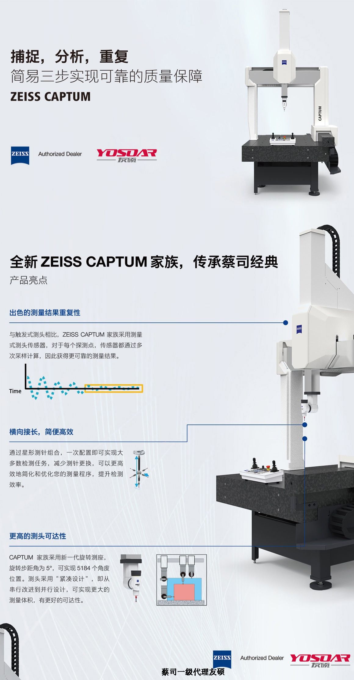 白银蔡司白银三坐标CAPTUM